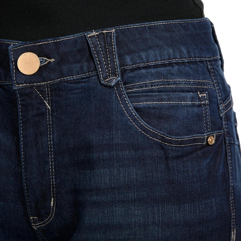 Democracy womens Petite "Ab"solution Crop Jeans, Dark Indigo, 6 Petite US - Image 3